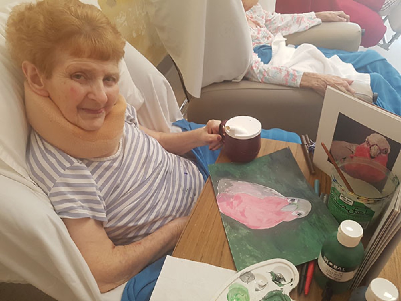 A moment from An art therapy afternoon