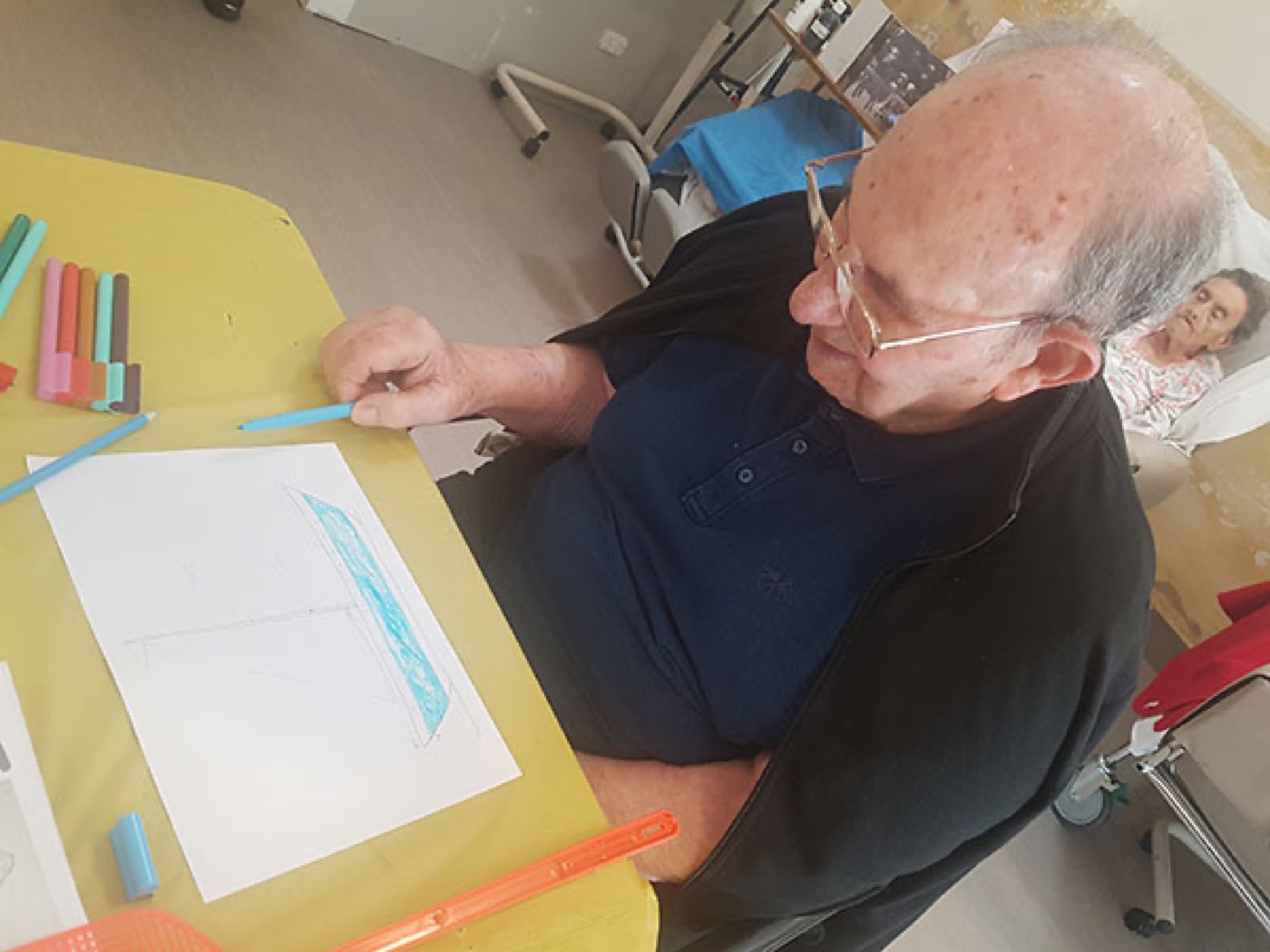 A moment from An art therapy afternoon